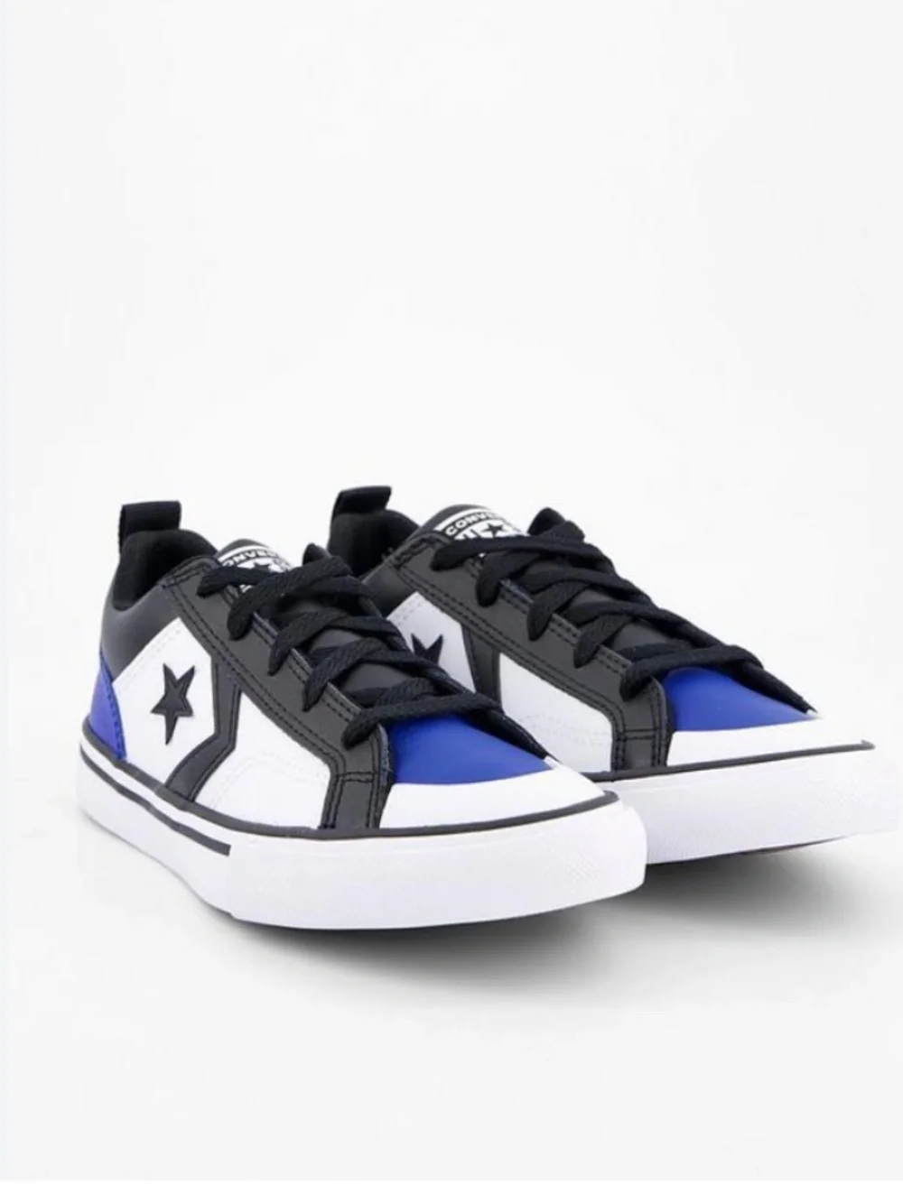 Converse Pro Blaze Low Top Sneaker Blue Black White EUC KIDS SIZE 3